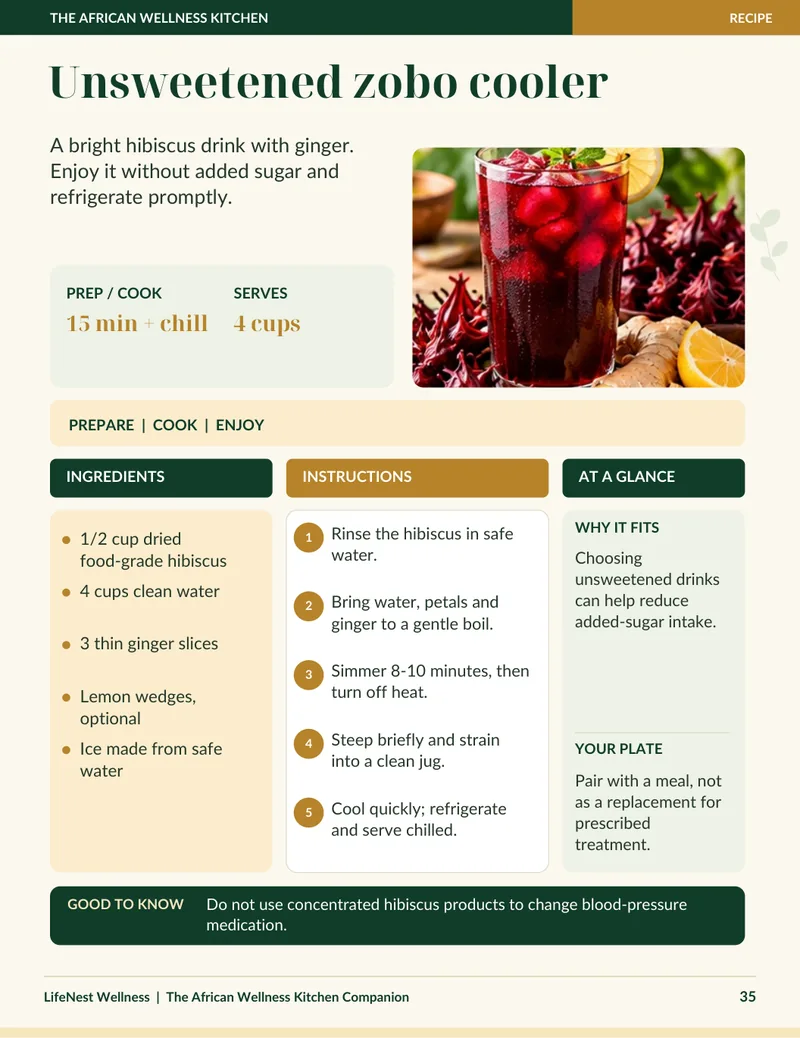 Sample illustrated recipe page